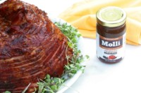 ancho bourbon glazed ham
