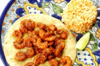 Shrimp a la talla tacos