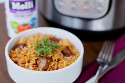 Instant Pot Mexican rice with beef 2